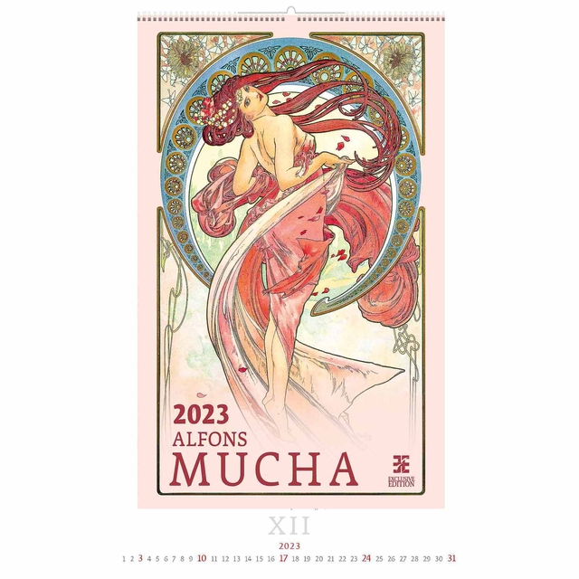 Calendrier 2025 Helma 365 34x48,5cm Alfons Mucha