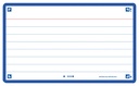 Flashcard Oxford 2.0 75x125mm 80 vel 250gr lijn blauw