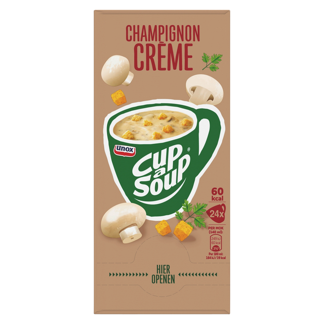 Cup-a-Soup Unox Crème de champignons 24x 140ml