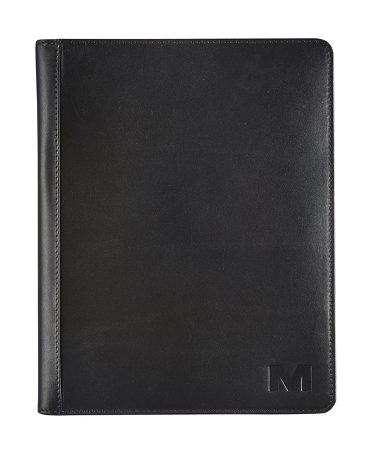 Conférencier Maverick All Black A5 avec bloc-notes cuir noir