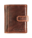 Porte-cartes Maverick The Original super compact RFID cuir marron