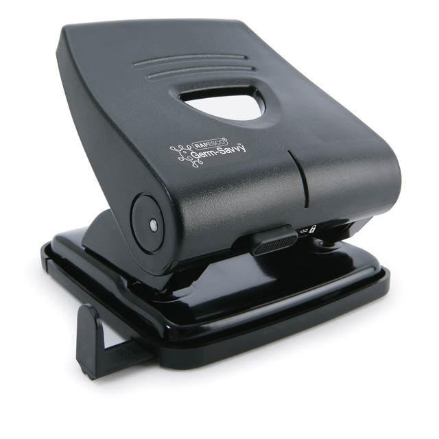 Perforateur Rapesco Germ-Savvy Heavy Duty 827-P Antibactérien 2 trous noir