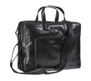 Businesstas Maverick All Black met laptopvak 15.6" leer zwart