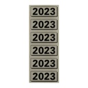 Etiquette dorsale Elba 2023 57x25mm gris