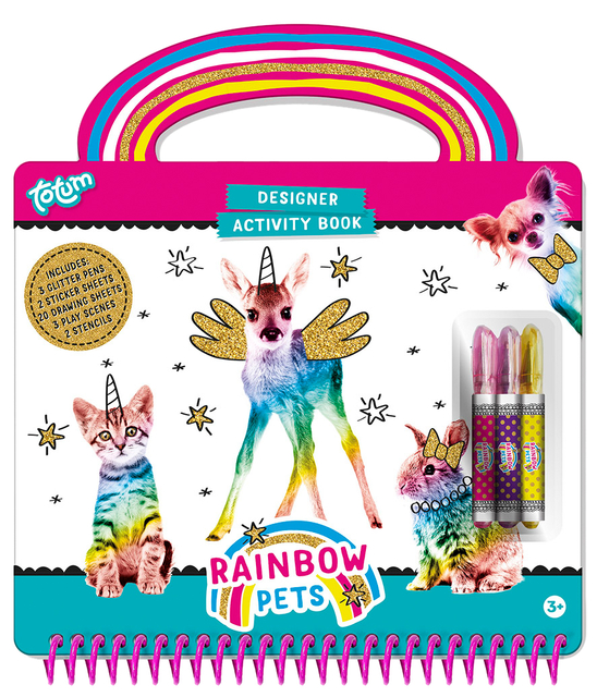 Livre d'activités Totum Rainbow Pets Designer