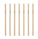 Drinkrietje IEZZY karton buigbaar Ø 6x240mm 100% fair 200 stuks bruin