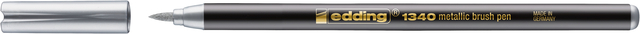 Brushpen edding 1340 metallic zilver