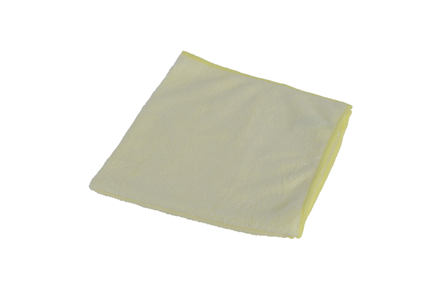 Chiffon microfibre Cleaninq light 38x38cm jaune 5 pièces