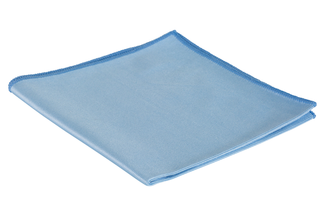 Glasdoek Cleaninq microvezel 40x40cm blauw 3 stuks