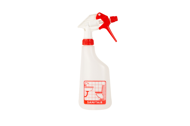 Sproeiflacon Cleaninq 600ml leeg met logo sanitair