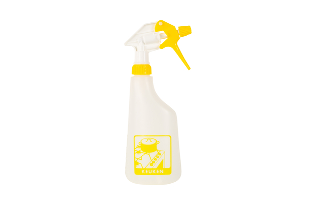 Sproeiflacon Cleaninq 600ml leeg met logo keuken