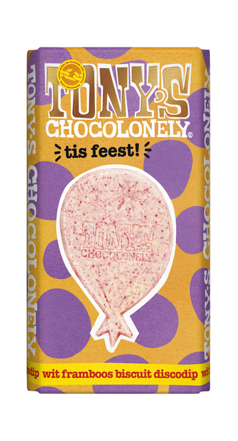 Chocolat Tony's Chocolonely Gifting bar 'Tis feest'