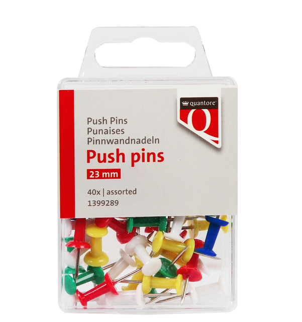 Punaise Push pins Quantore assorti 40 pièces