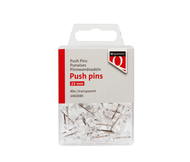 Epingle Push pins Quantore transparent 40 pièces