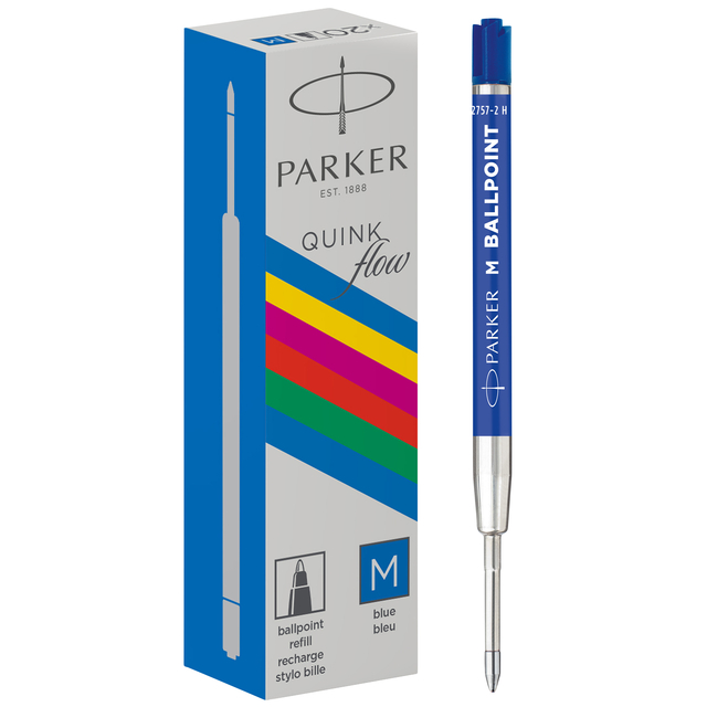 Recharge stylo bille Parker Economic bleu Medium