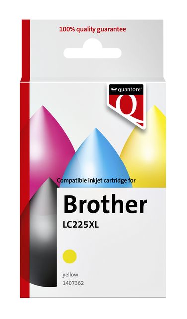 Cartouche d''encre Quantore alternative pour Brother LC225XL jaune