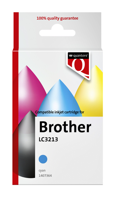 Cartouche d'encre Quantore alternative pour Brother LC3213 bleu