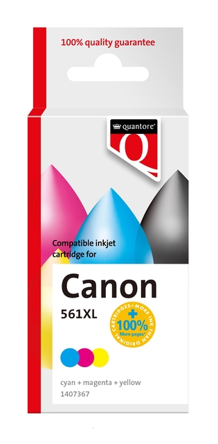 Cartouche d'encre Quantore alternative pour Canon CL561XL couleur