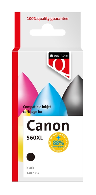 Cartouche d'encre Quantore alternative pour Canon PG550XL noir