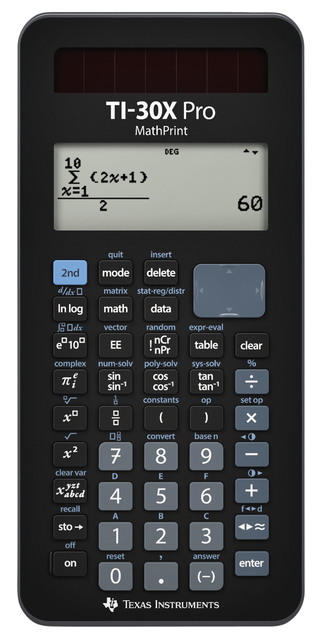 Rekenmachine TI-30X Pro MathPrint