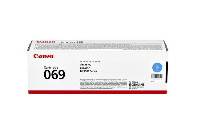 Cartouche toner Canon 069 bleu