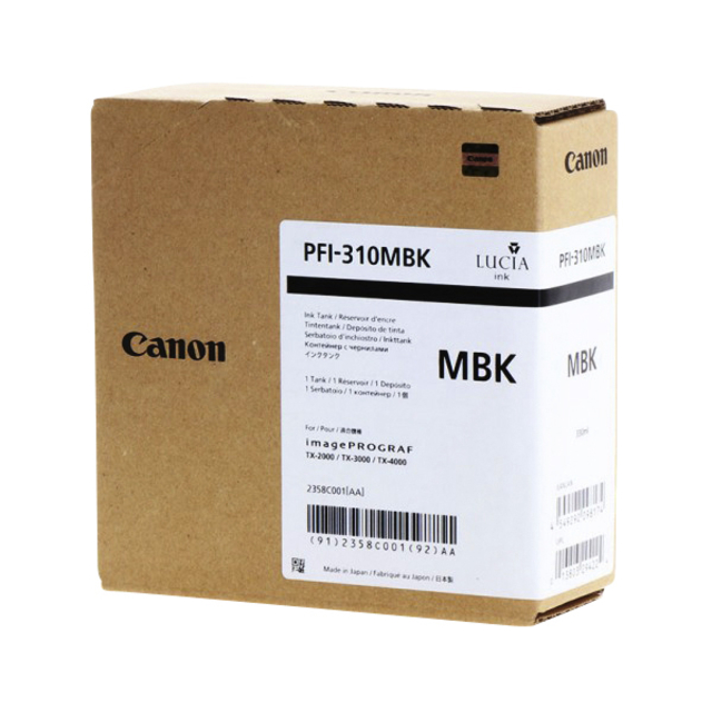 Inktcartridge Canon PFI-310 mat zwart