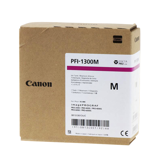 Inktcartridge Canon PFI-1300 rood