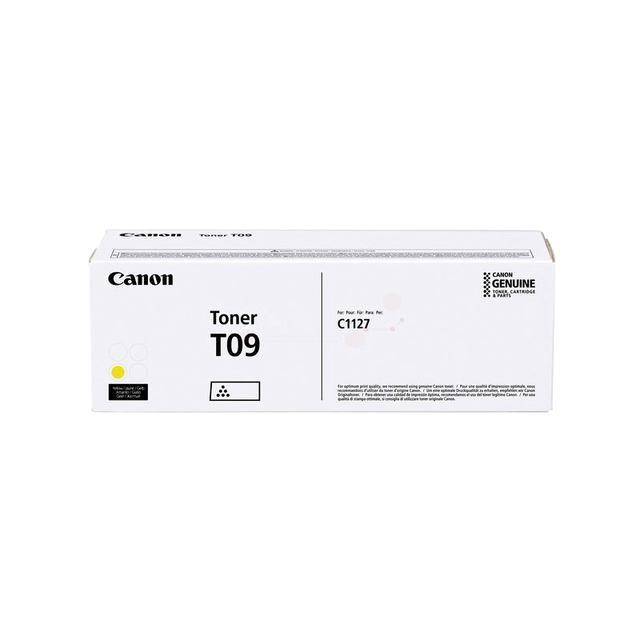 Cartouche toner Canon T09 jaune