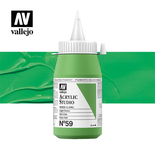 Acrylverf Acrylicos Vallejo 500ml  Green light