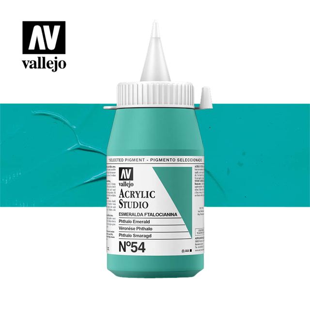 Acrylverf Acrylicos Vallejo 500ml  Phtalo emerald