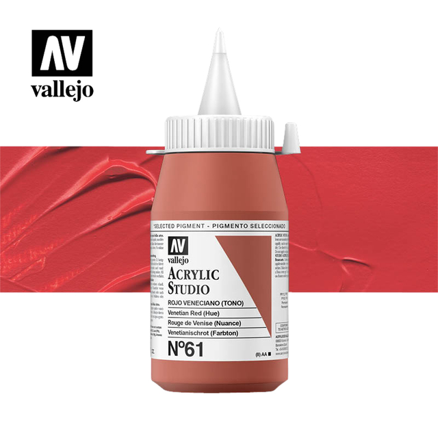 Acrylverf Acrylicos Vallejo 500ml  Venetian red