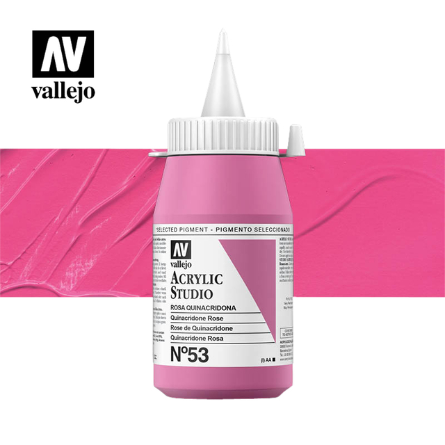 Acrylverf Acrylicos Vallejo 500ml  Quinacridone rose