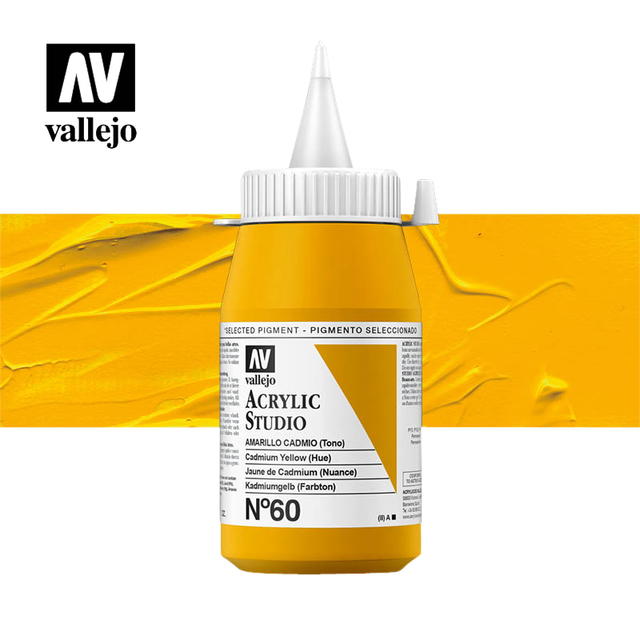 Acrylverf Acrylicos Vallejo 500ml  Cadmium yellow