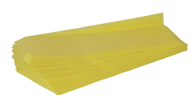 Chiffons de nettoyage Cleaninq viscose 25x60cm jaune 25 pièces