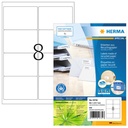 Etiquette HERMA Recycling 10732 99,1x67,7mm blanc 640 pièces
