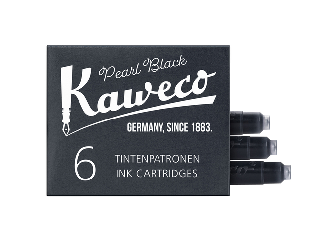 Cartouche d'encre Kaweco noir boîte 6 pièces