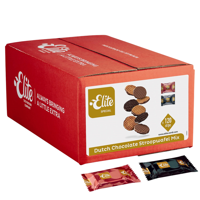 Biscuits Elite Special Dutch mix Stroopwafel chocolat 120 pièces