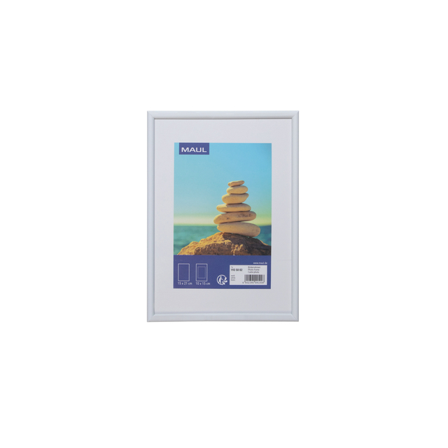 Cadre photo MAULart 15x21cm plastique cadre blanc