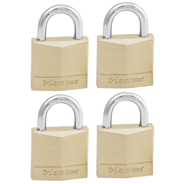 Cadenas Master Lock 4 verrouillage égal laiton 30mm 4 pièces