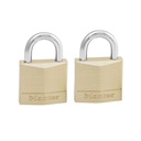 Cadenas Master Lock 2 verrouillage égal laiton 30mm 2 pièces
