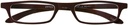 Leesbril I Need You +1.00 dpt Zipper bruin