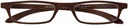 Lunettes de lecture I Need You +3.00 dpt Zipper brun