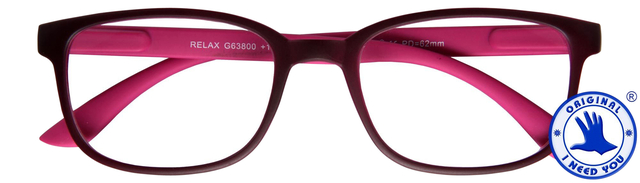 Lunettes de lecture I Need You +2.00 dpt Relax rouge-rose