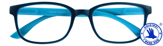 Lunettes de lecture I Need You +2.00 dpt Relax bleu-bleu clair