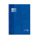 Carnet de notes Oxford Classic Europeanbook A4+ 4 perforations ligné 160 pages bleu foncé