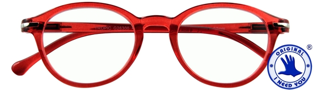 Lunettes de lecture I Need You +2.50 dpt Tropic rouge