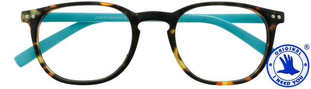 Lunettes de lecture I Need You +3.00 dpt Junior Selection brun -turquoise