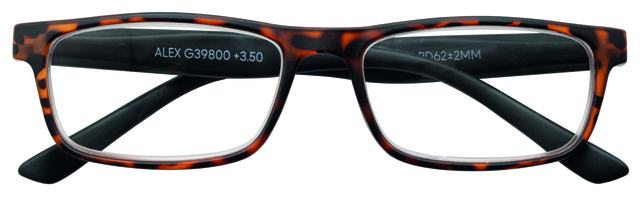 Lunettes de lecture I Need You +1.00 dpt Alex Havane-noir
