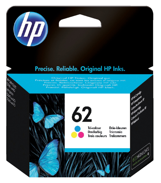 Inktcartridge HP C2P06AE 62 kleur