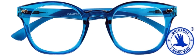 Leesbril I Need You +2.00 dpt Lollipop blauw